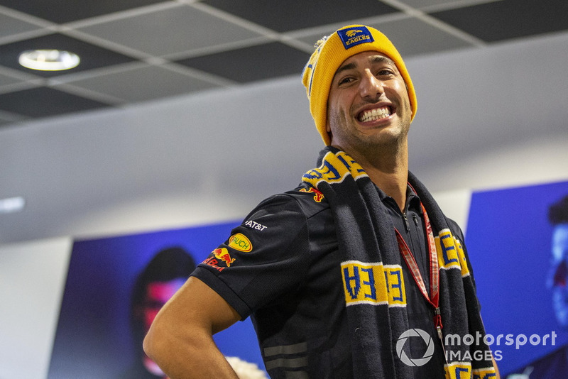 Daniel Ricciardo, Red Bull Racing supports The West Coast Eagles in the AFL Final