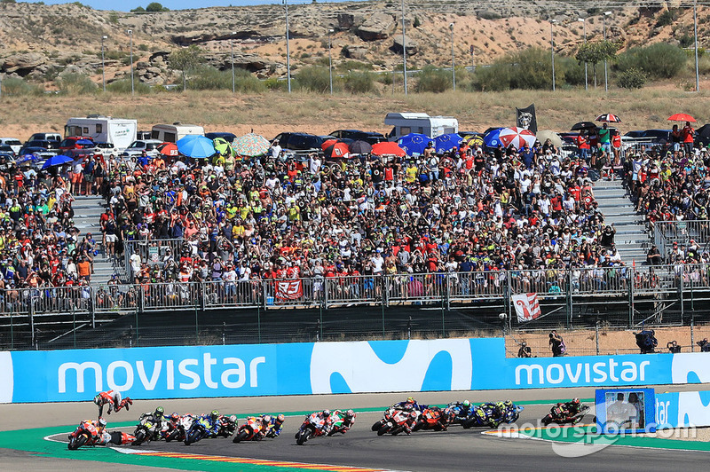 Jorge Lorenzo, Ducati Team crash at the start