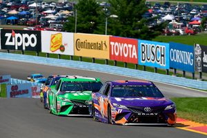 Denny Hamlin, Joe Gibbs Racing, Toyota Camry FedEx Ground, Kyle Busch, Joe Gibbs Racing, Toyota Camry M&M's Flavor Vote Winner