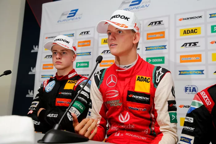 Conferencia de Prensa, Mick Schumacher, PREMA Theodore Racing Dallara F317 - Mercedes-Benz