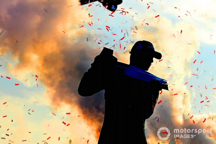 Podio: Ganador Mitch Evans, Jaguar Racing 