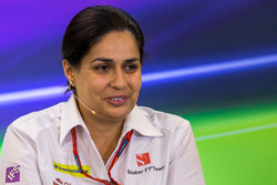 Monisha Kaltenborn, Sauber Team Principal in the FIA Press Conference