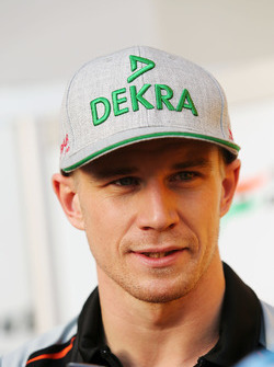 Nico Hulkenberg, Sahara Force India F1 with the media