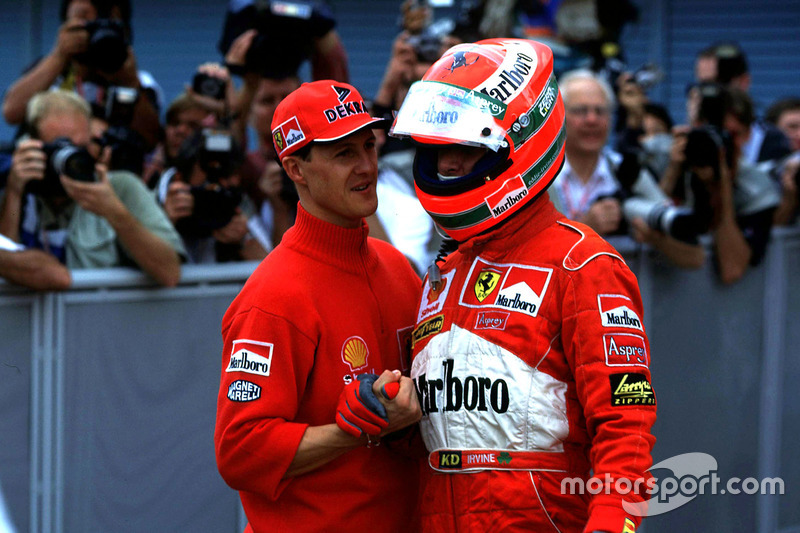 Michael Schumacher, Ferrari, Eddi Irvine, Ferrari