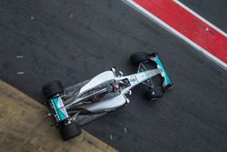 Pascal Wehrlein, Mercedes F1 W06, mit Pirelli-Reifen für 2017