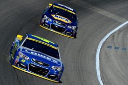 Jimmie Johnson, Hendrick Motorsports, Chevrolet; Chase Elliott, Hendrick Motorsports, Chevrolet