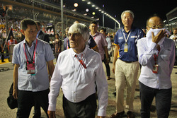 Bernie Ecclestone, on the grid