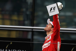 Podium: second place Sebastian Vettel, Ferrari