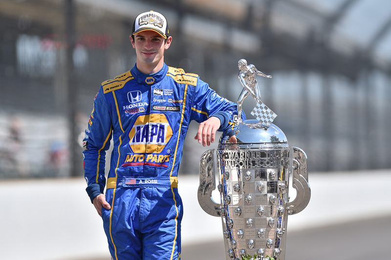 Le vainqueur Alexander Rossi, Herta - Andretti Autosport Honda