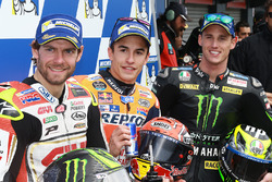Polesitter Marc Marquez, Repsol Honda Team, second place Cal Crutchlow, Team LCR Honda, third place