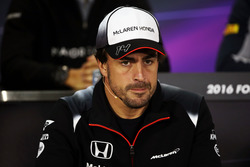 Fernando Alonso, McLaren in de persconferentie