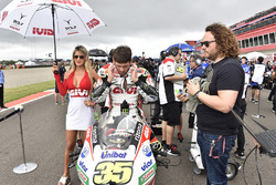 Cal Crutchlow, Team LCR Honda, et son manager Rhys Edwards