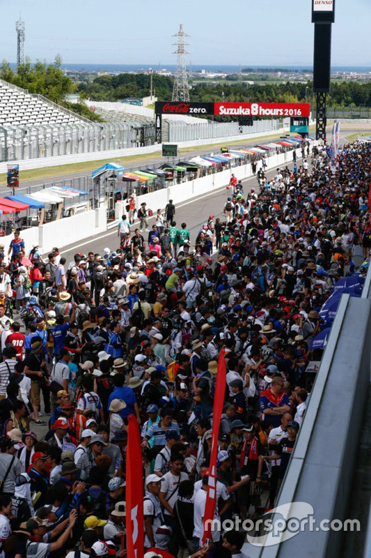 Fans en pitlane