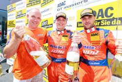 Podium: #24 kfzteile24 - APR Motorsport, Audi R8 LMS: Florian Stoll, Laurens Vanthoor mit Matthias Kieper