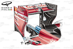 Ferrari SF16H, GP di Baku, l'ala posteriore