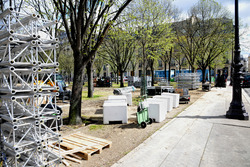 ePrix di Parigi, il circuito cittadino in allestimento