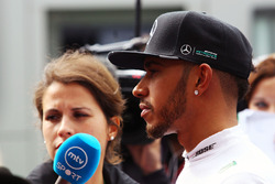 Lewis Hamilton, Mercedes AMG F1 Team with the media