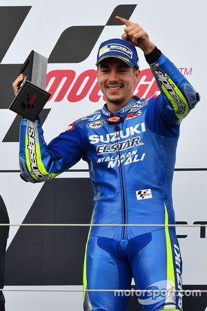 Podium : le vainqueur Maverick Viñales, Team Suzuki MotoGP