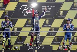 Podium: winner Jorge Lorenzo, Yamaha Factory Racing, second place Valentino Rossi, Yamaha Factory Ra