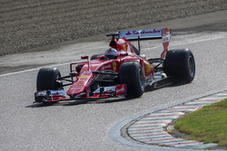 Sebastian Vettel, Ferrari tests the 2017 spec Pirelli