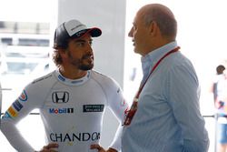 Fernando Alonso, McLaren with Ron Dennis, McLaren Automotive Executive Chairman