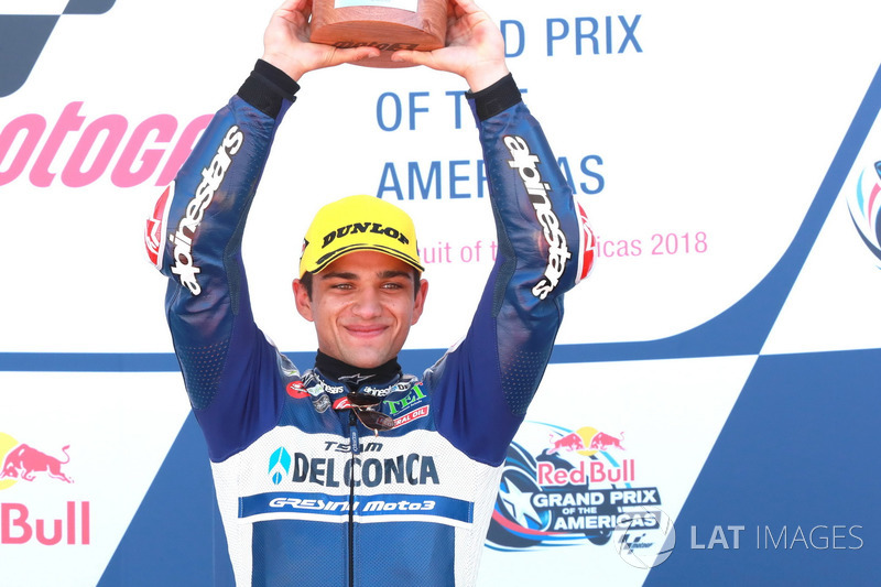 Podium: Race winner Jorge Martin, Del Conca Gresini Racing Moto3