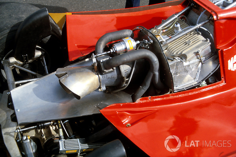 El turbocompresor instalado en el Ferrari 126CK