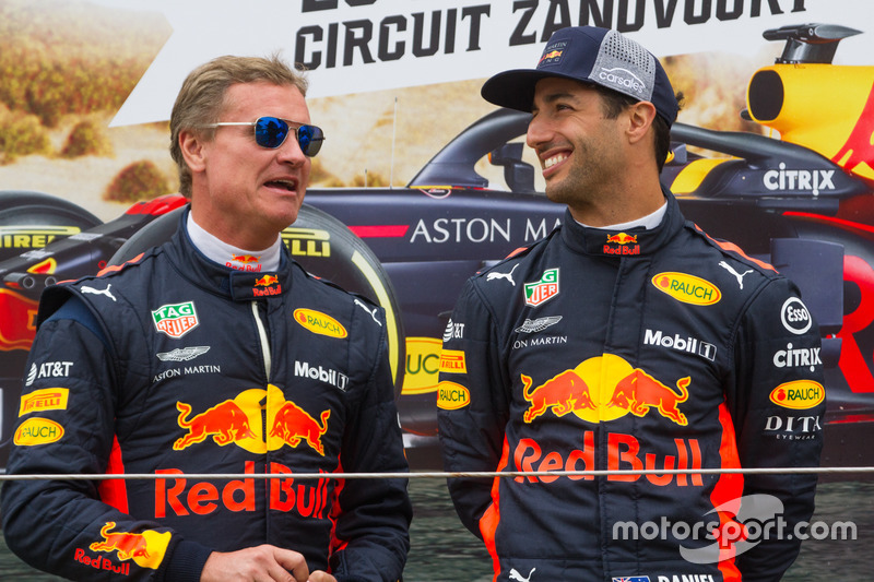 David Coulthard et Daniel Ricciardo lors des Jumbo Racing Days