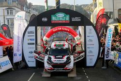 Winnaars Elfyn Evans, Daniel Barritt, Ford Fiesta WRC, M-Sport