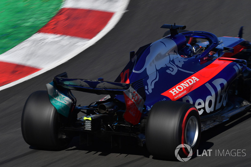 L'aileron arrière de la Pierre Gasly, Scuderia Toro Rosso STR13