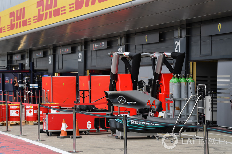 La carrosserie de la Mercedes-AMG F1 W09