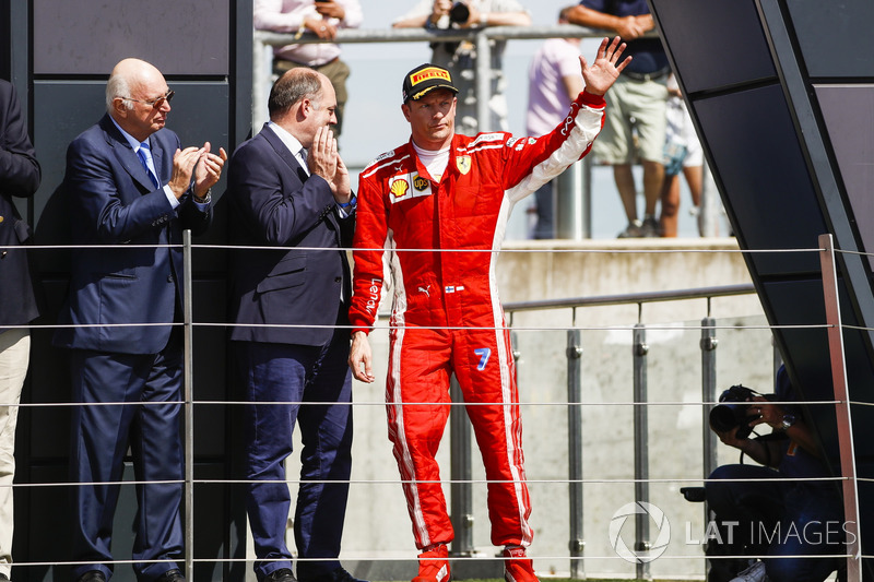Podium: Kimi Raikkonen, Ferrari