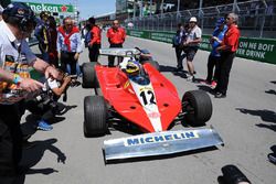 Jacques Villeneuve, drives his Fathers 1978 Canadian GP winning Ferrari 312T3