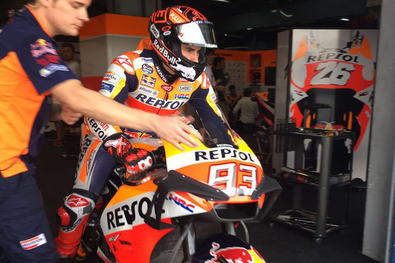 Marc Marquez, Repsol Honda Team con el nuevo carenado