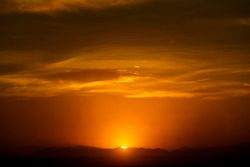 Sunset on the Salar de Uyuni