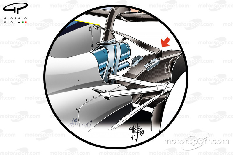 Williams FW40 lower T-wing