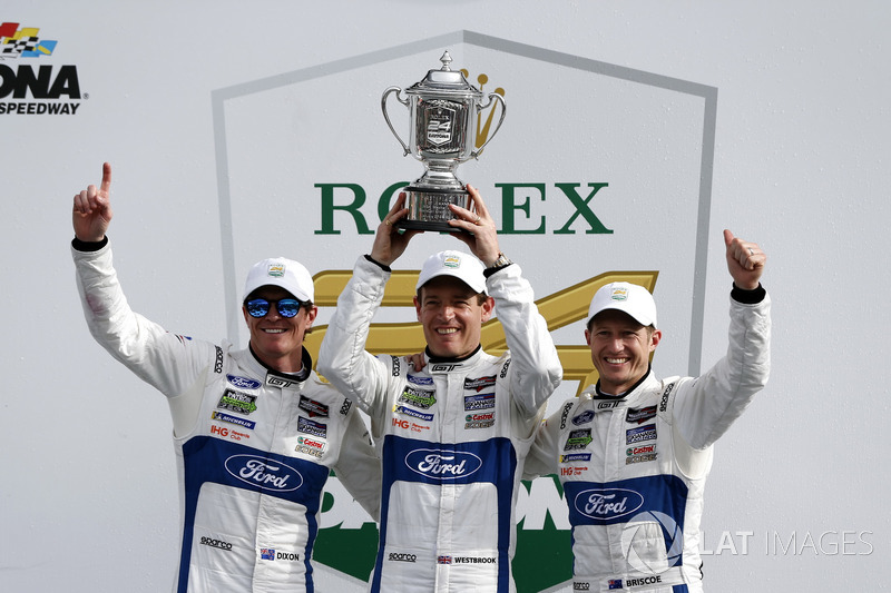 Victory lane, Winner GTLM: #67 Ford Performance Chip Ganassi Racing Ford GT: Ryan Briscoe, Richard Westbrook, Scott Dixon