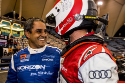 Juan Pablo Montoya del Team Latin America e Tom Kristensen del Team Nordic