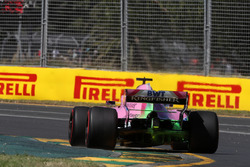 Sergio Pérez, Force India VJM11 con pintura para aerodinámica