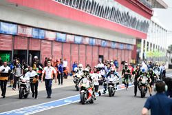 Cal Crutchlow, Team LCR Honda, dopo il fiasco della prima partenza