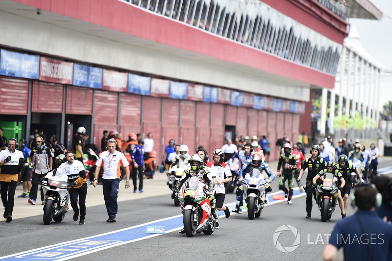 Cal Crutchlow, Team LCR Honda, race start fiasco