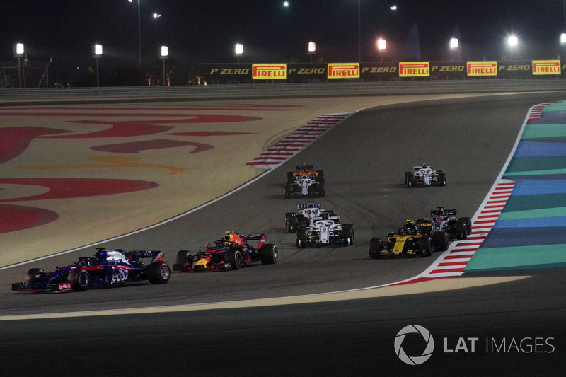 Brendon Hartley, Scuderia Toro Rosso STR13 alla partenza della gara