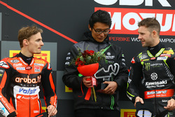 Podio: Chaz Davies, Aruba.it Racing-Ducati SBK Team, Jonathan Rea, Kawasaki Racing