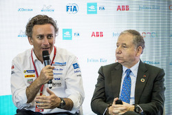 Alejandro Agag, PDG de la Formule E, Jean Todt, président de la FIA, à la conférence FIA Smart Cities