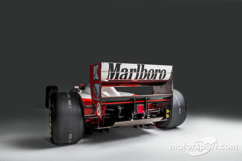 La McLaren-Cosworth Ford MP4/8A d'Ayrton Senna