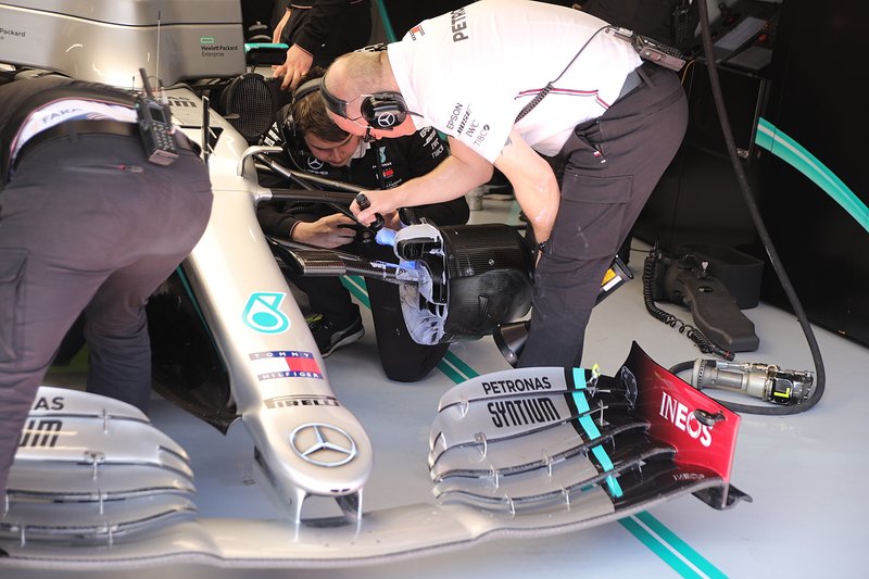 Mercedes AMG F1 W11 brake and front suspension