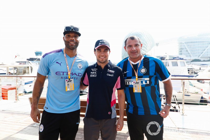 Joleon Lescott, Manchester City, Sergio Perez, Racing Point, y Dejan Stankovic, ex del Inter Milan