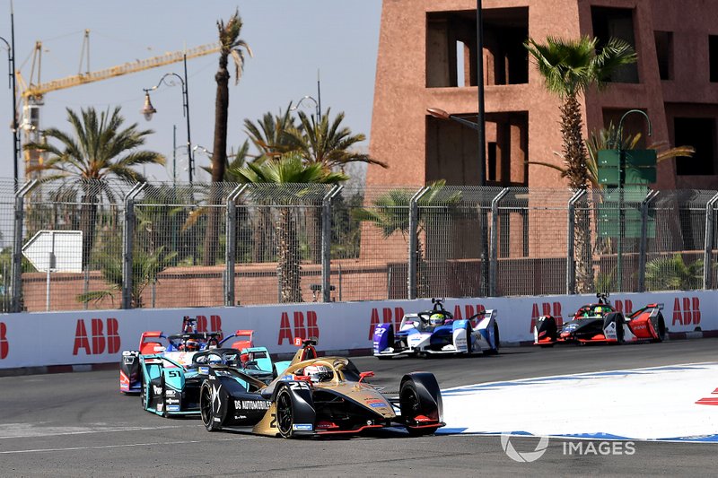 Jean-Eric Vergne, DS Techeetah, DS E-Tense FE20 James Calado, Jaguar Racing, Jaguar I-Type 4, Jérôme d'Ambrosio, Mahindra Racing, M6Electro 