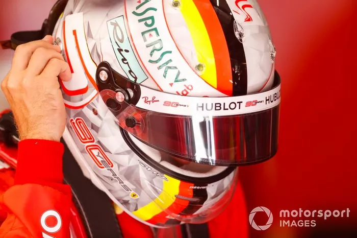 Sebastian Vettel, Ferrari, al GP del Belgio del 2019