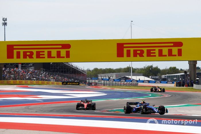 Logan Sargeant, Williams FW45, Charles Leclerc, Ferrari SF-23, Sergio Pérez, Red Bull Racing RB19